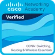 Cisco Networking Academy Verified badge: CCNA Switching, Routing and Wireless Essentials